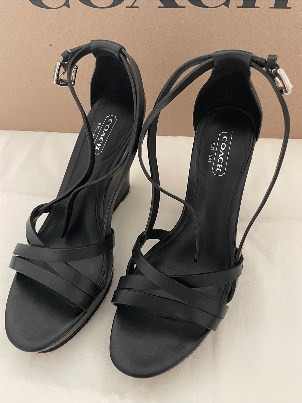 GUC COACH Maleena Wedge Sandals